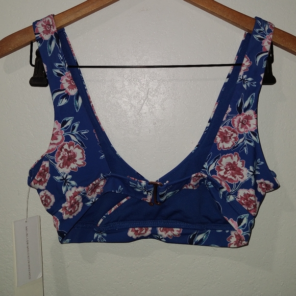 NWT RAISINS Isla Blue Floral Bikini - Picture 9 of 9